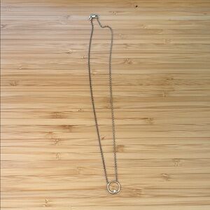 Elegant Silver Necklace with real diamond